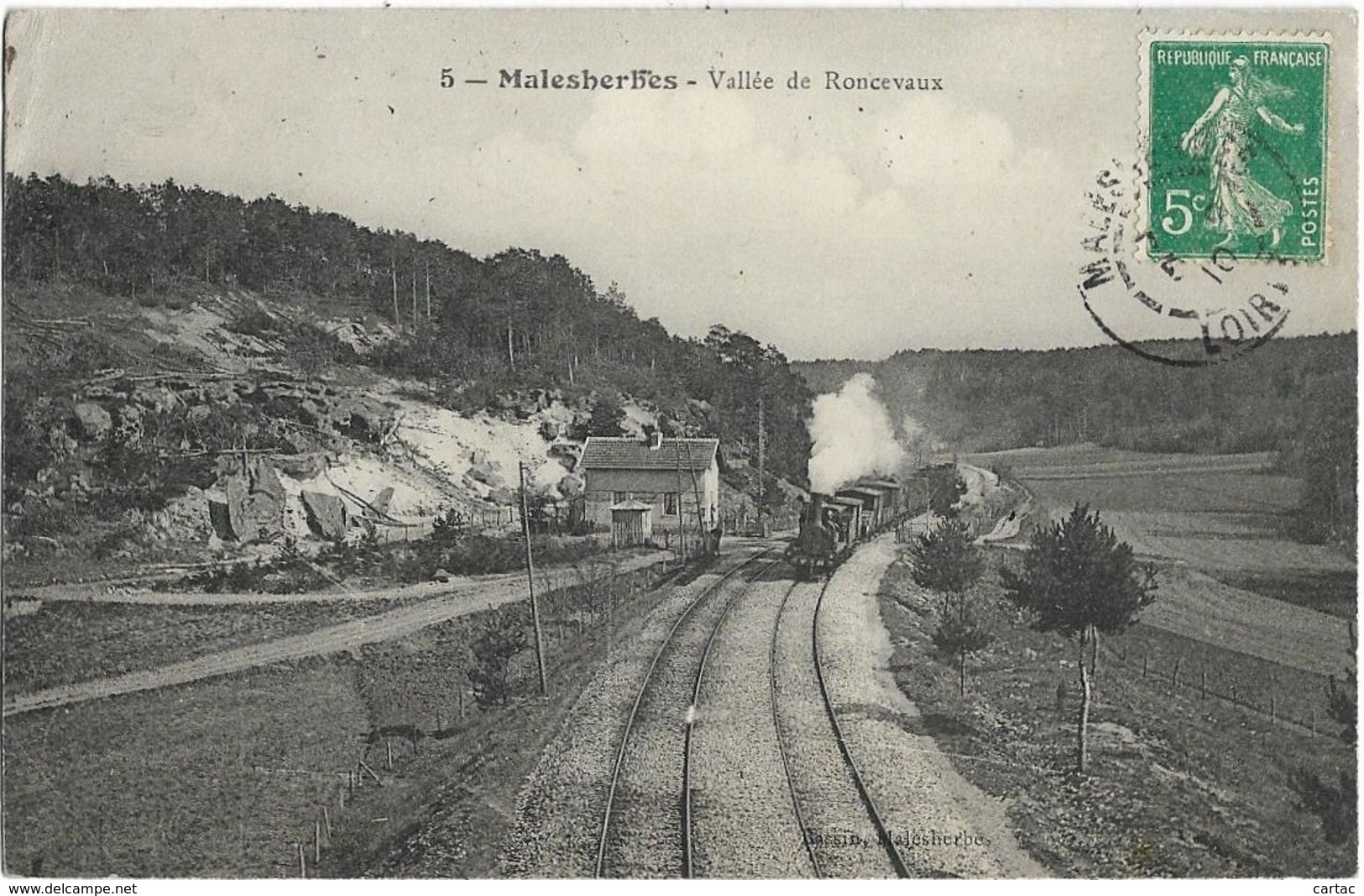 D45 - MALESHERBES - VALLEE DE RONCEVAUX - Lignes De Chemin De Fer - Train - Malesherbes