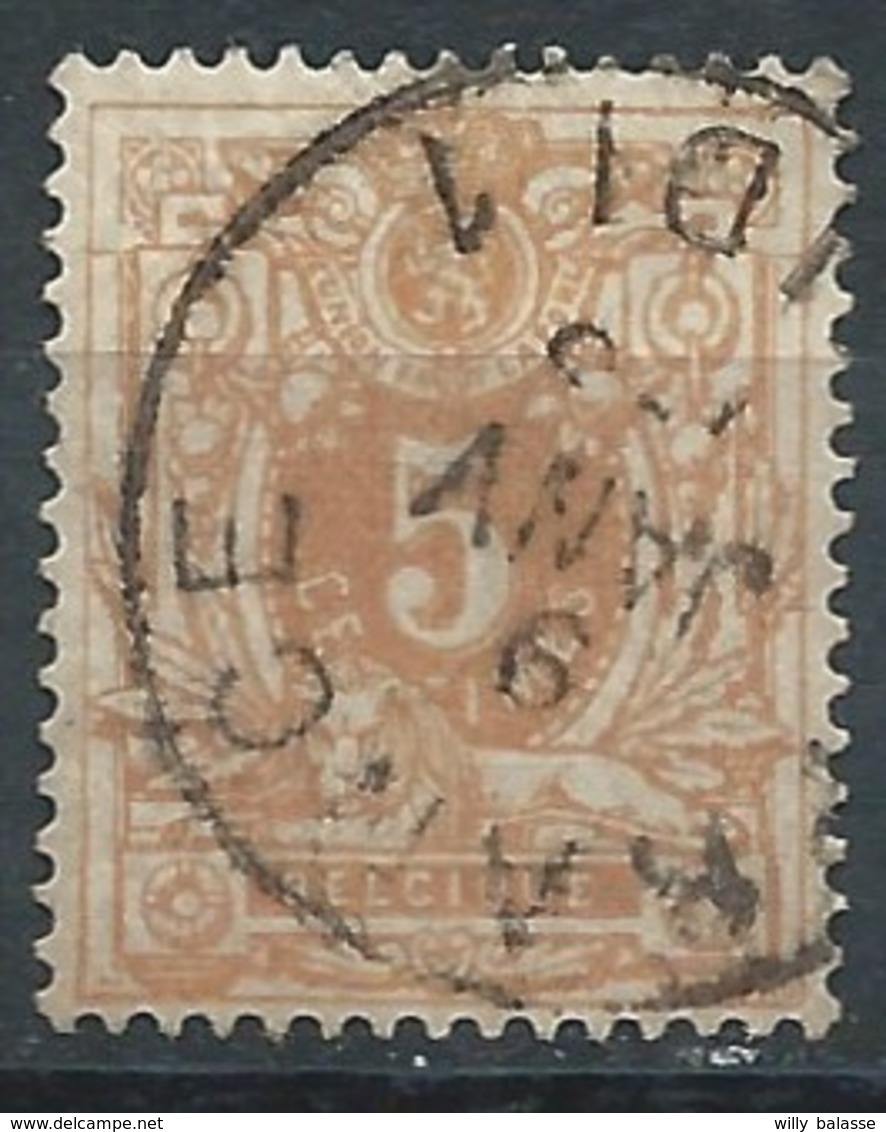 N°28, 5c Ocre Obl Cachet D'entrée FRANCE / MIDI 1 - 1869-1883 Léopold II