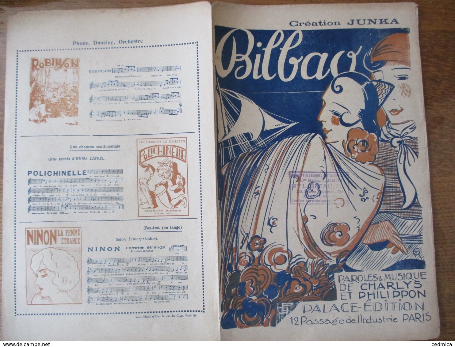 BILBAO CREATION JUNKA PAROLES ET MUSIQUES DE CHARLYS ET PHILIPPON 1928 - Noten & Partituren