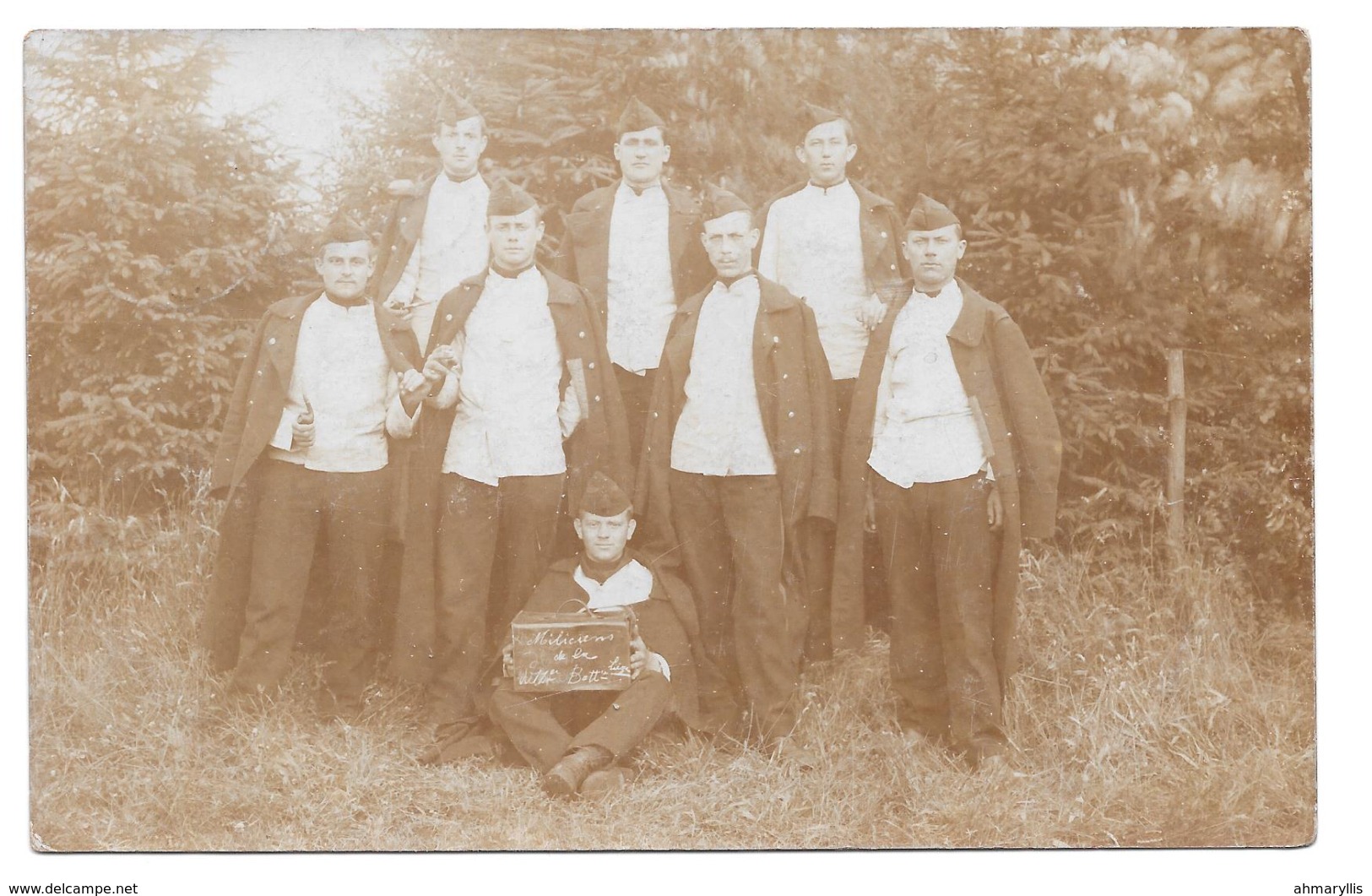 Militaria Soldats Brasschaat Braschaet Polygone 1910 Miliciens Défense 1er Bataillon - Casernes