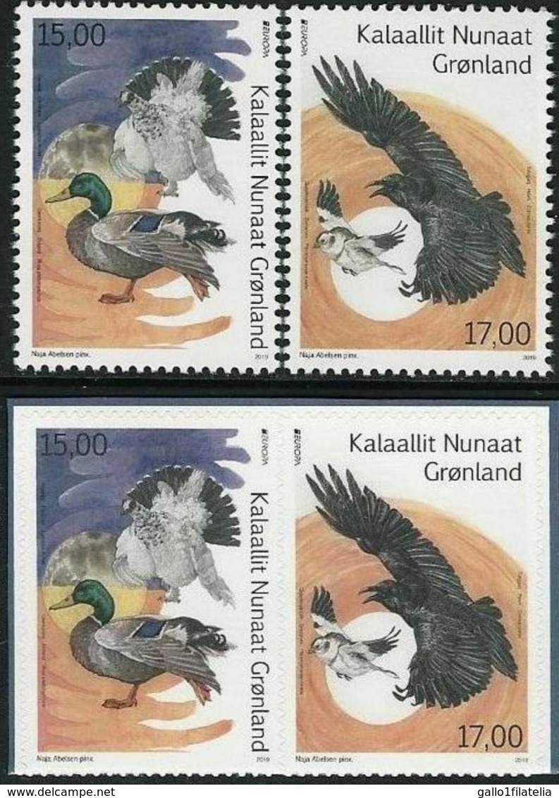 2019 - GROENLANDIA / GREENLAND - EUROPA  CEPT - UCCELLI / BIRDS - SET COMPLETO. MNH. - 2019