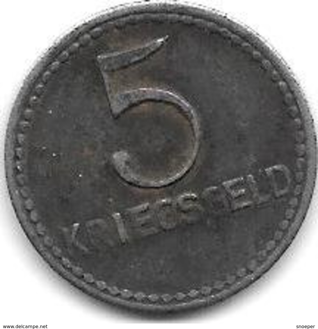 *notgeld Kaiserslautern  5 Pfennig  1918  Fe    6829.11/  F231.6b ? - Andere & Zonder Classificatie