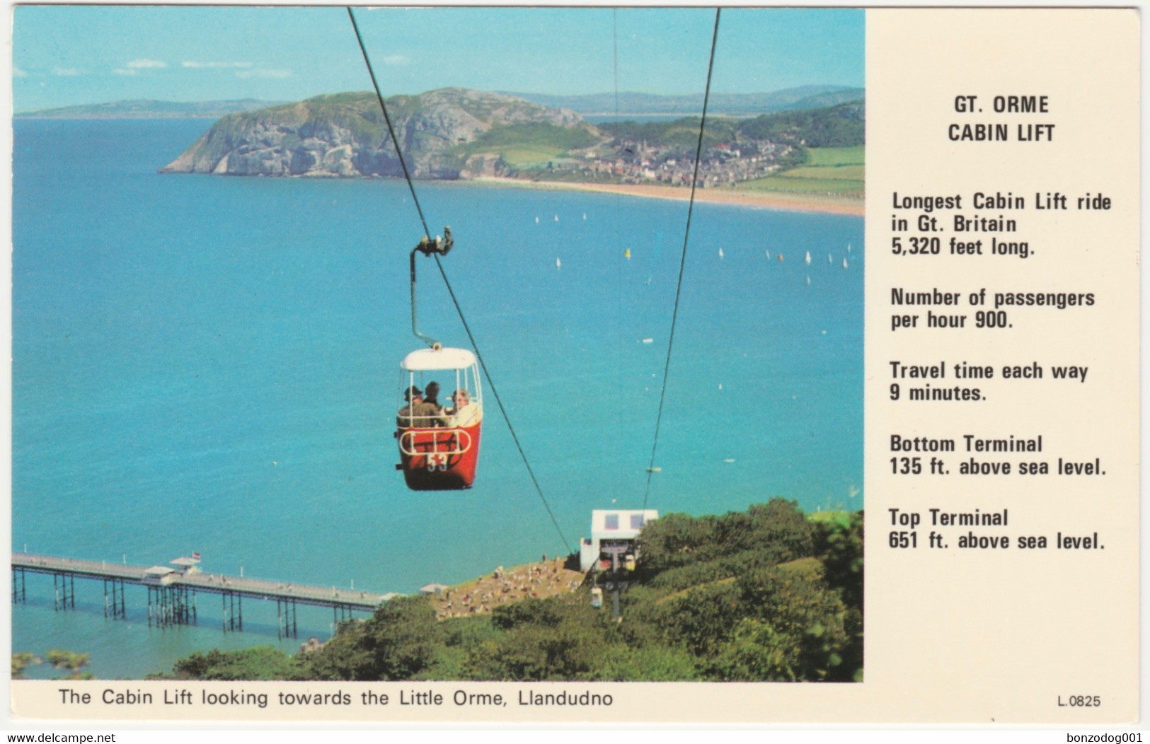 Great Orme Cabin Lift, Llandudno, Wales. - Caernarvonshire