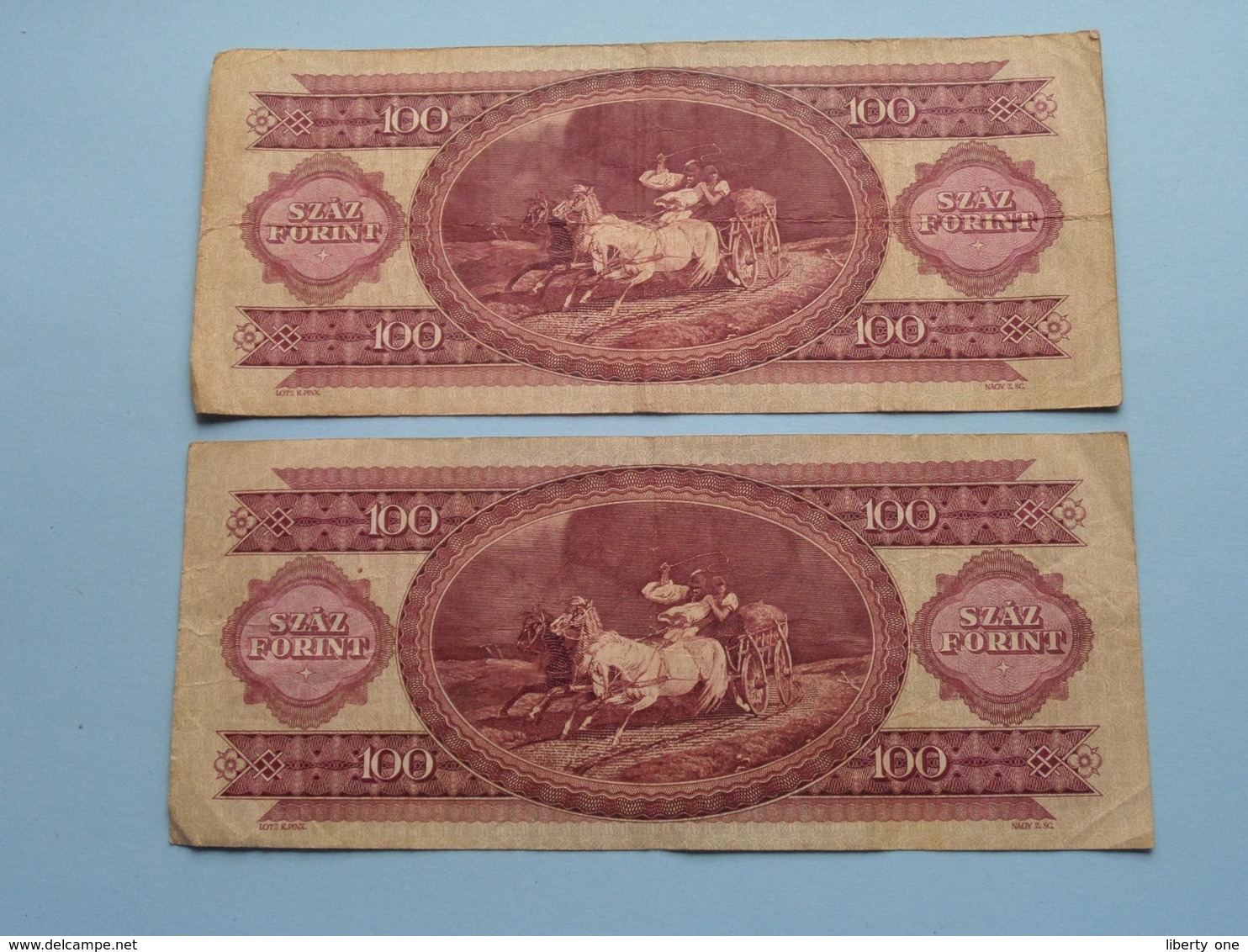 100 SZAZ Forint ( B972 051405 - B742 016290 ) 1984 - Magyar Nermzeti Bank ( For Grade, Please See Photo ) 2 Pcs.! - Hongrie