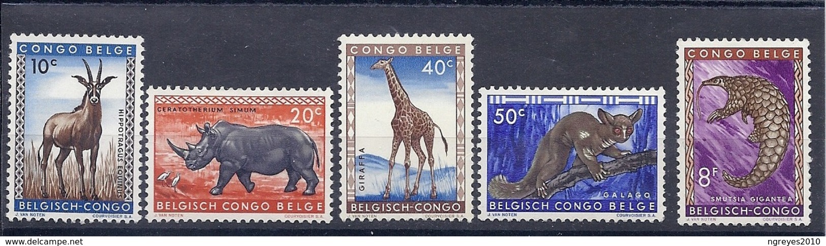 190031865   CONGO  BELGA   YVERT    Nº  350/351/352/353/360   */MH - Nuevos