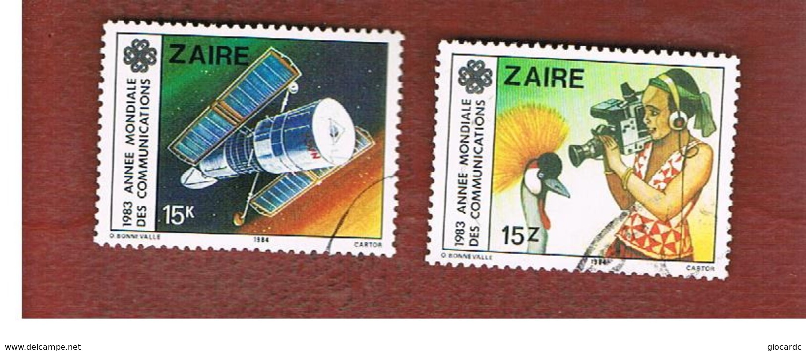 ZAIRE  -  SG 1181.1184  -  1984    WORLD COMMUNICATIONS YEAR   - USED ° - Usados