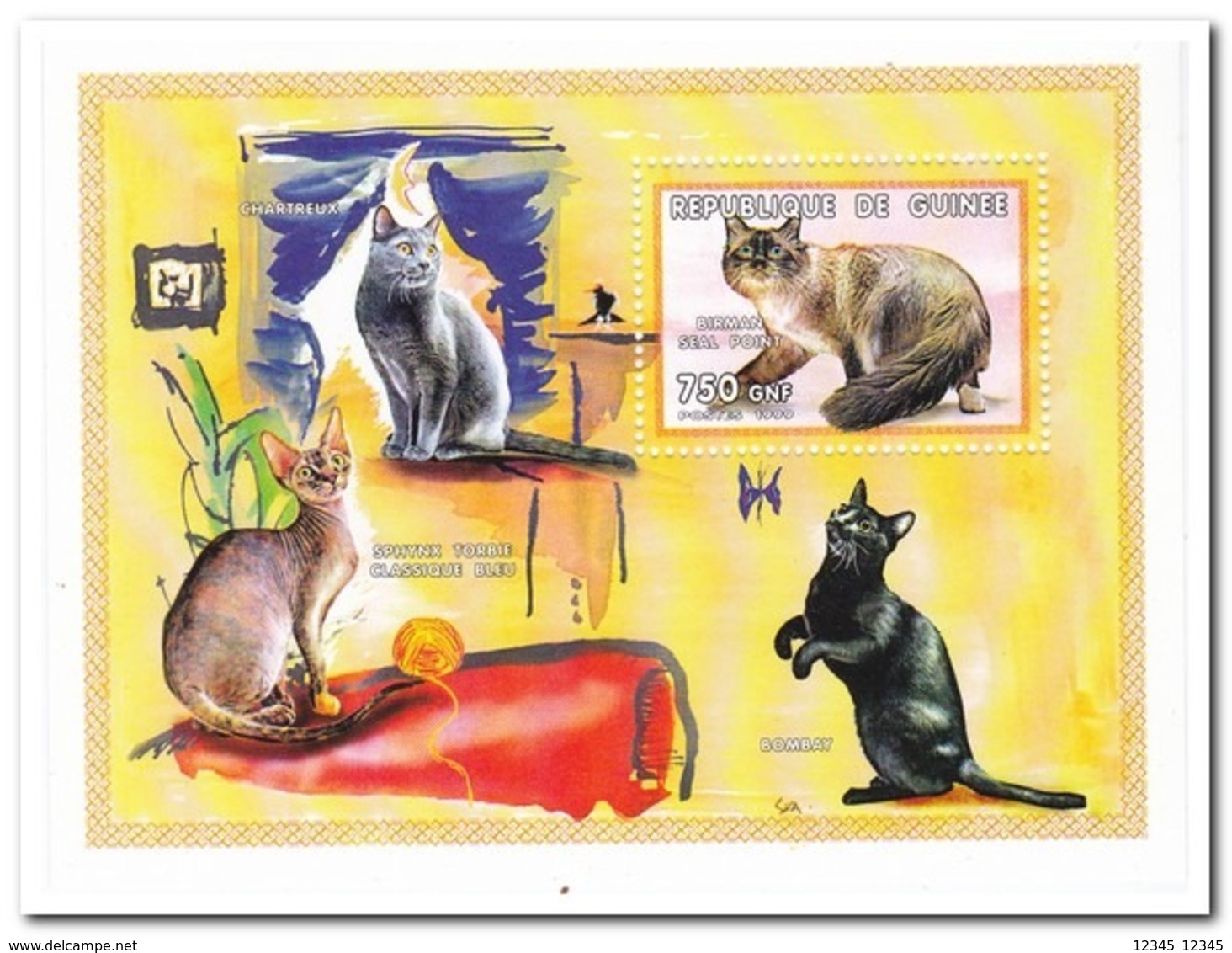 Guinee 1999, Postfris MNH, Cats - Guinee (1958-...)