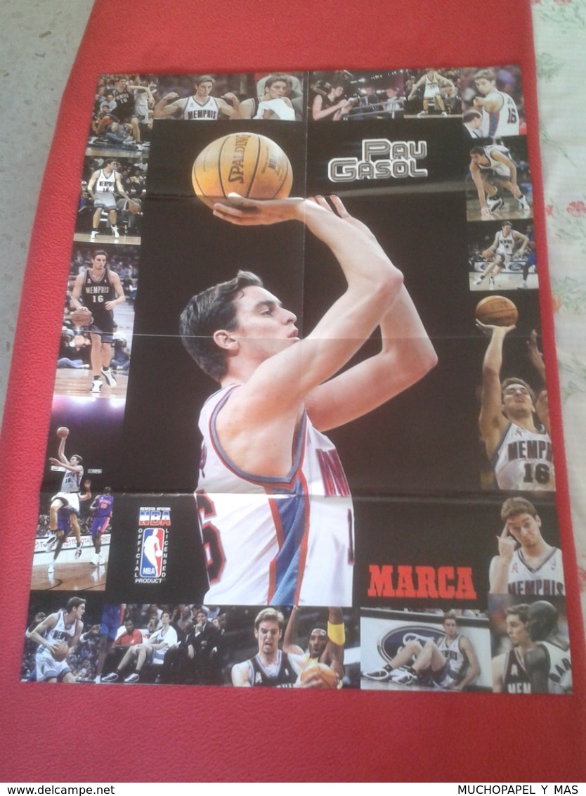 POSTER CARTEL DE BALONCESTO BASKETALL BASKET BALL PAU GASOL MICHAEL JORDAN Memphis Grizzlies NBA USA 69 CM X 50 CM VER F