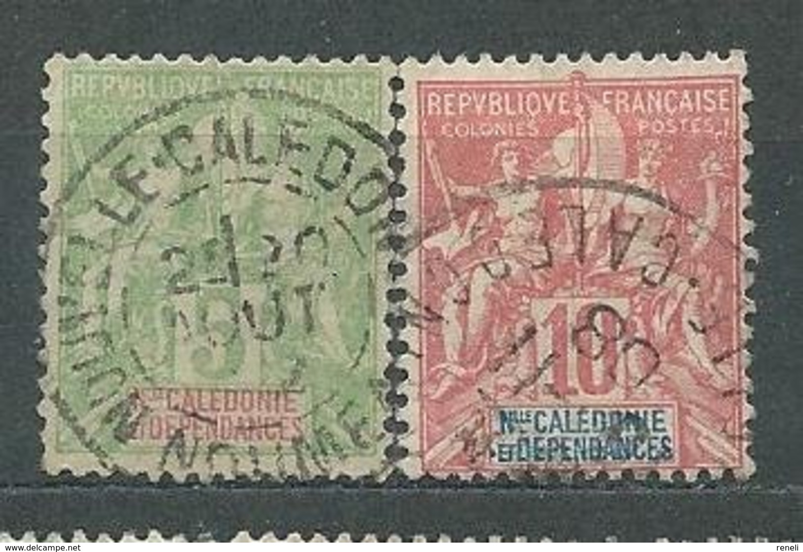 NOUVELLE-CALEDONIE N° 59/60  OB  TB - Usati