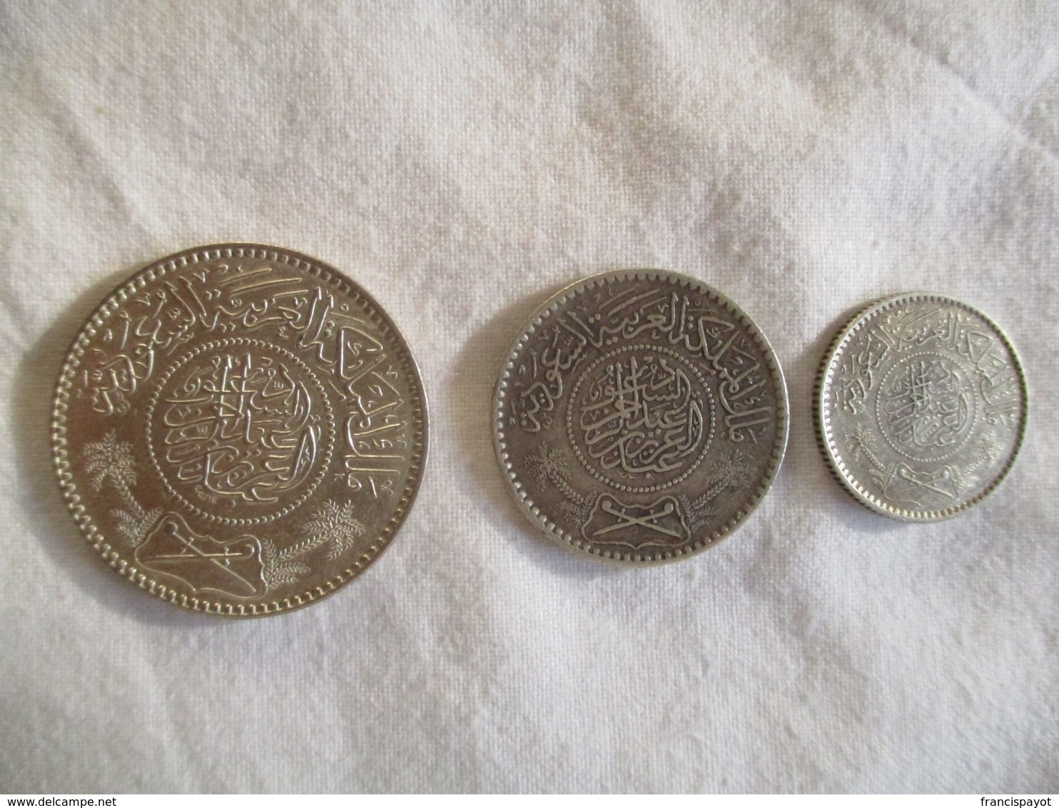 Arabie Saoudite: 1 Riyal, 1/2 Riyal & 1/4 Riyal 1354 / 1935 (silver) - Saudi Arabia