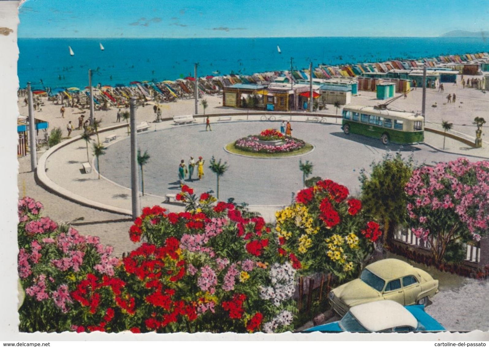 MIRAMARE DI RIMINI AUTO FILOBUS TRAM TRAMWAY ROTONDA - Rimini