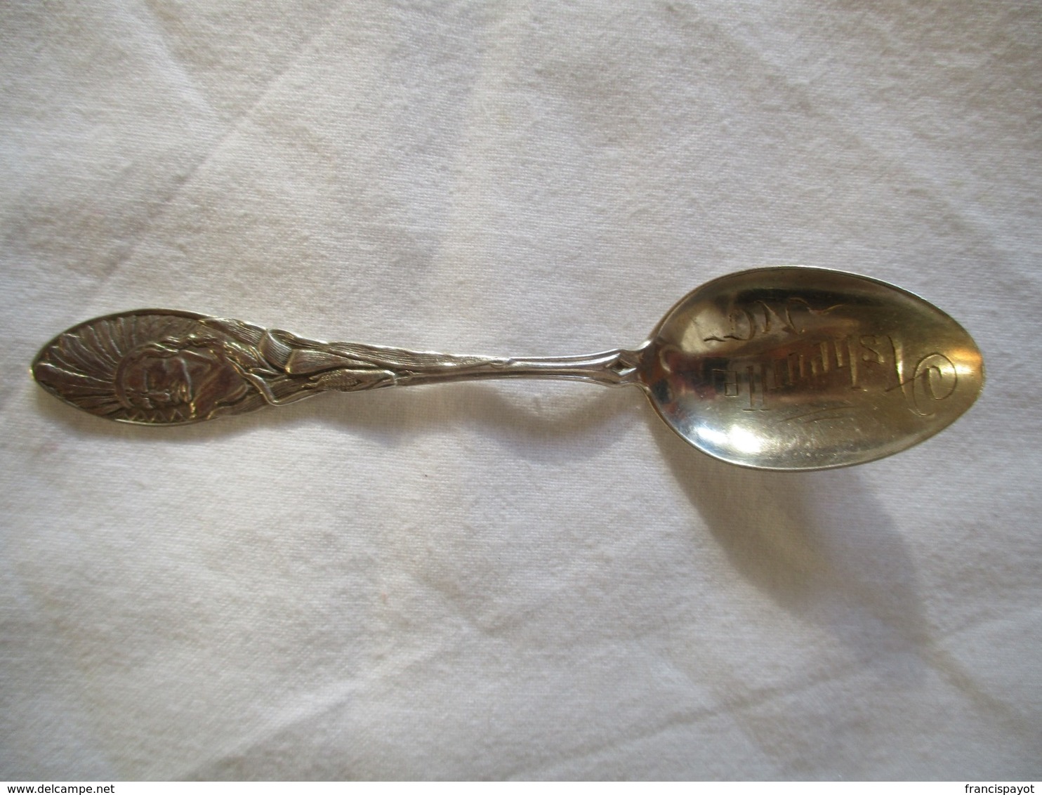 United States: Asheville Souvenir Spoon - Sterling Silver - Spoons