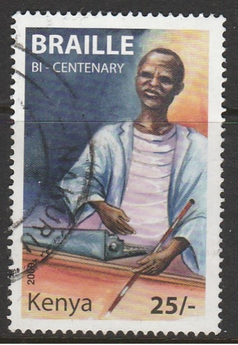 Kenya 2009 The 200th Anniversary Of The Birth Of Louis Braille, 1809-1852 25 Sh Multicoloured SW 831 O Used - Kenya (1963-...)
