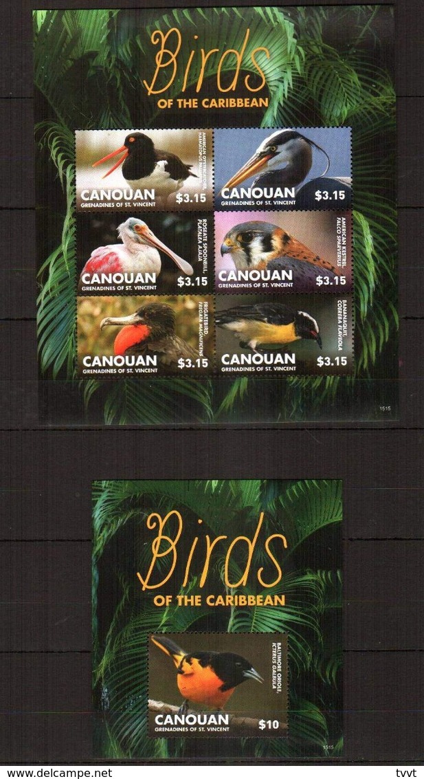 Saint Vincent Grenadines (Canouan), 2015. [sgc1515] Birds (s\s+block) - Sonstige & Ohne Zuordnung