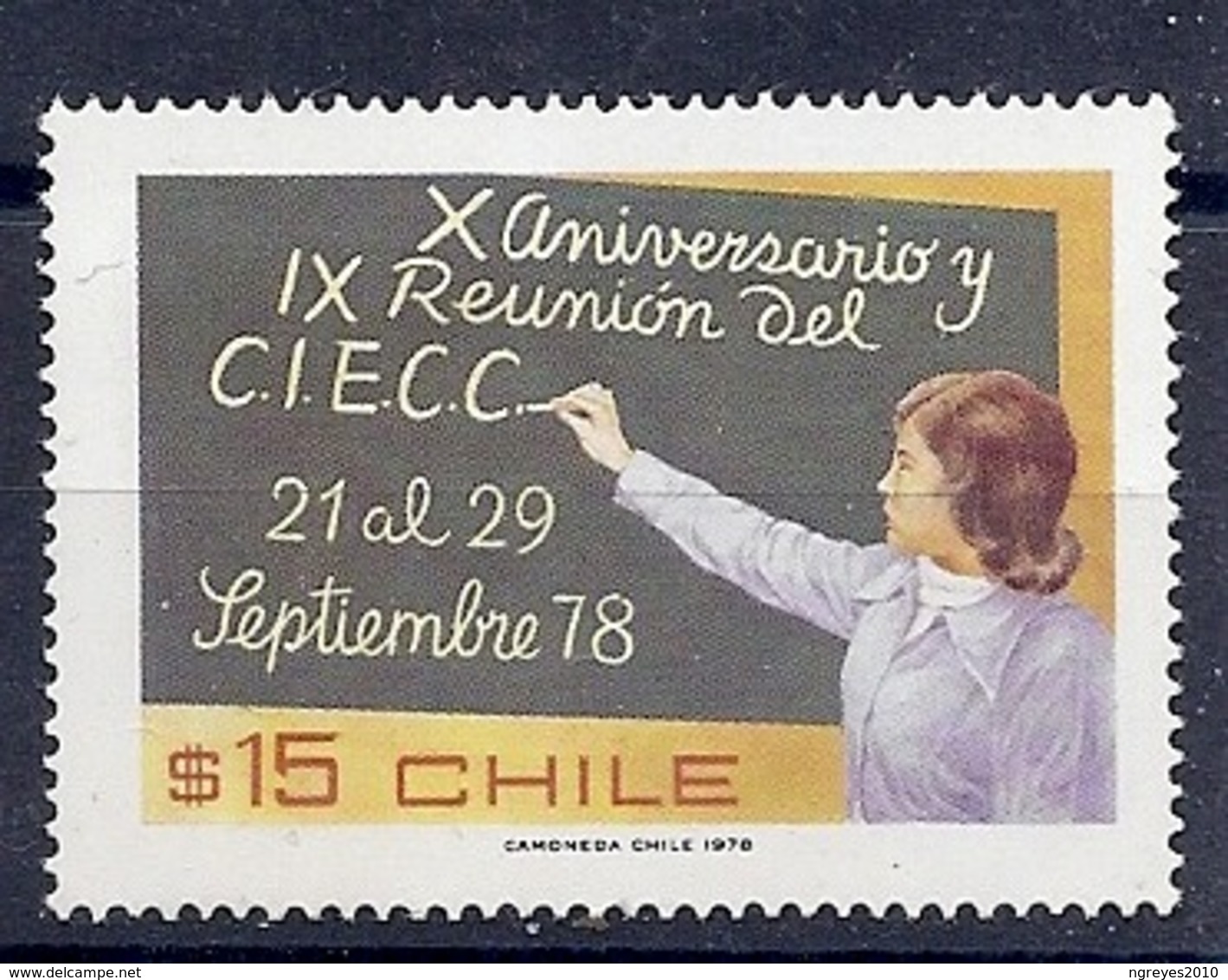 190031878   CHILE  YVERT    Nº  501  */MH - Chile