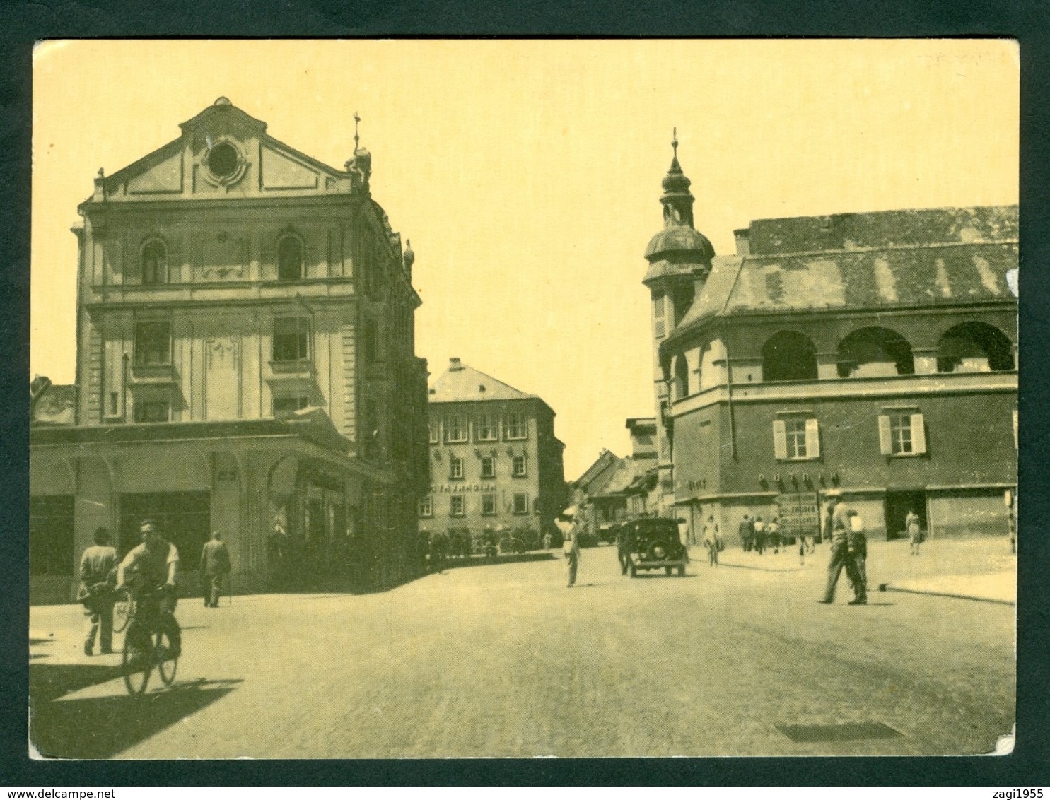 Yugoslavia 1954 Bahnpost Railway Mail Ambulance Post Maribor - Ljubljana 39 'a' Postcard Letter - Covers & Documents