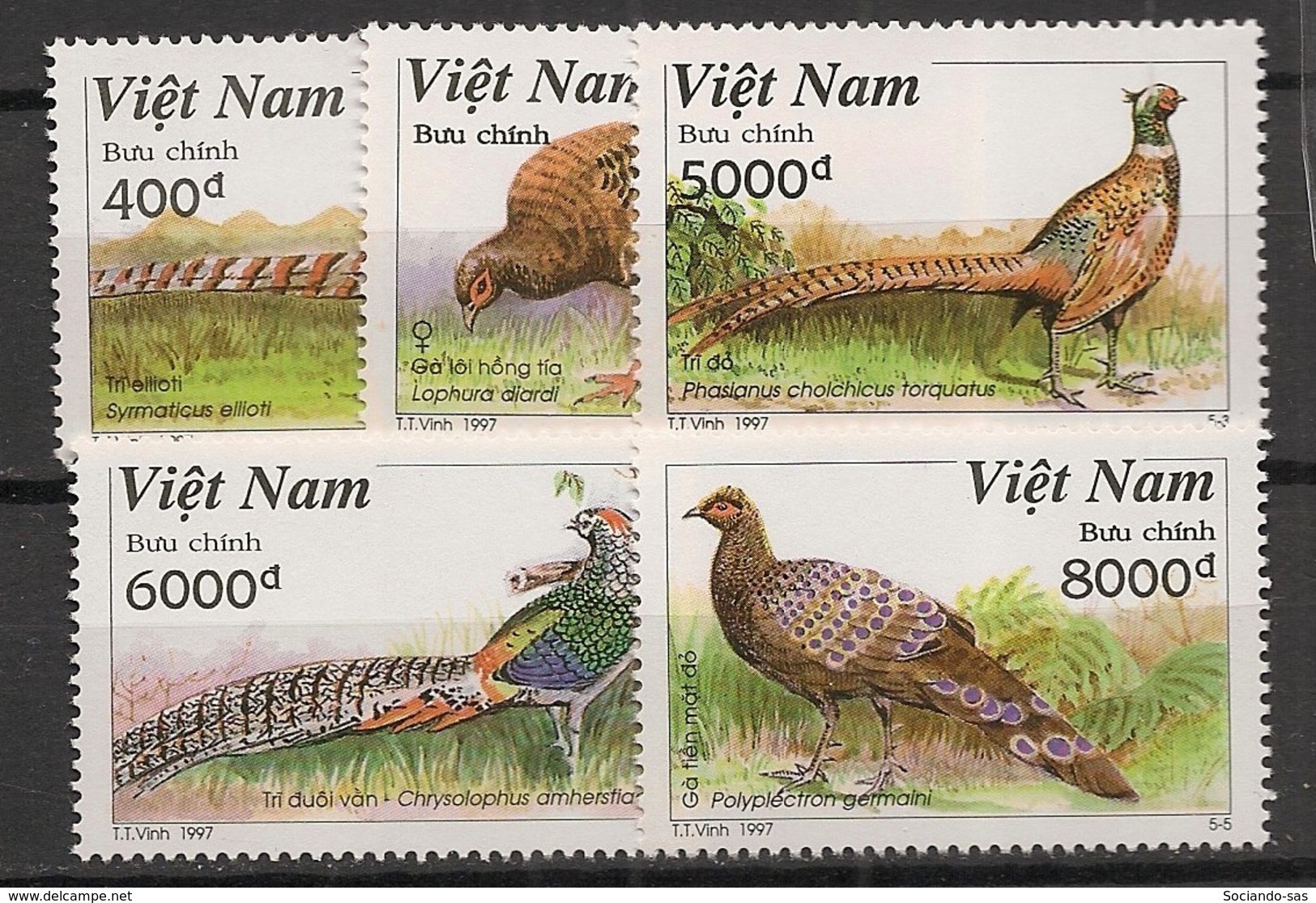 Vietnam - 1997 - N°Yv. 1728 à 1732 - Faisans - Neuf Luxe ** / MNH / Postfrisch - Vietnam