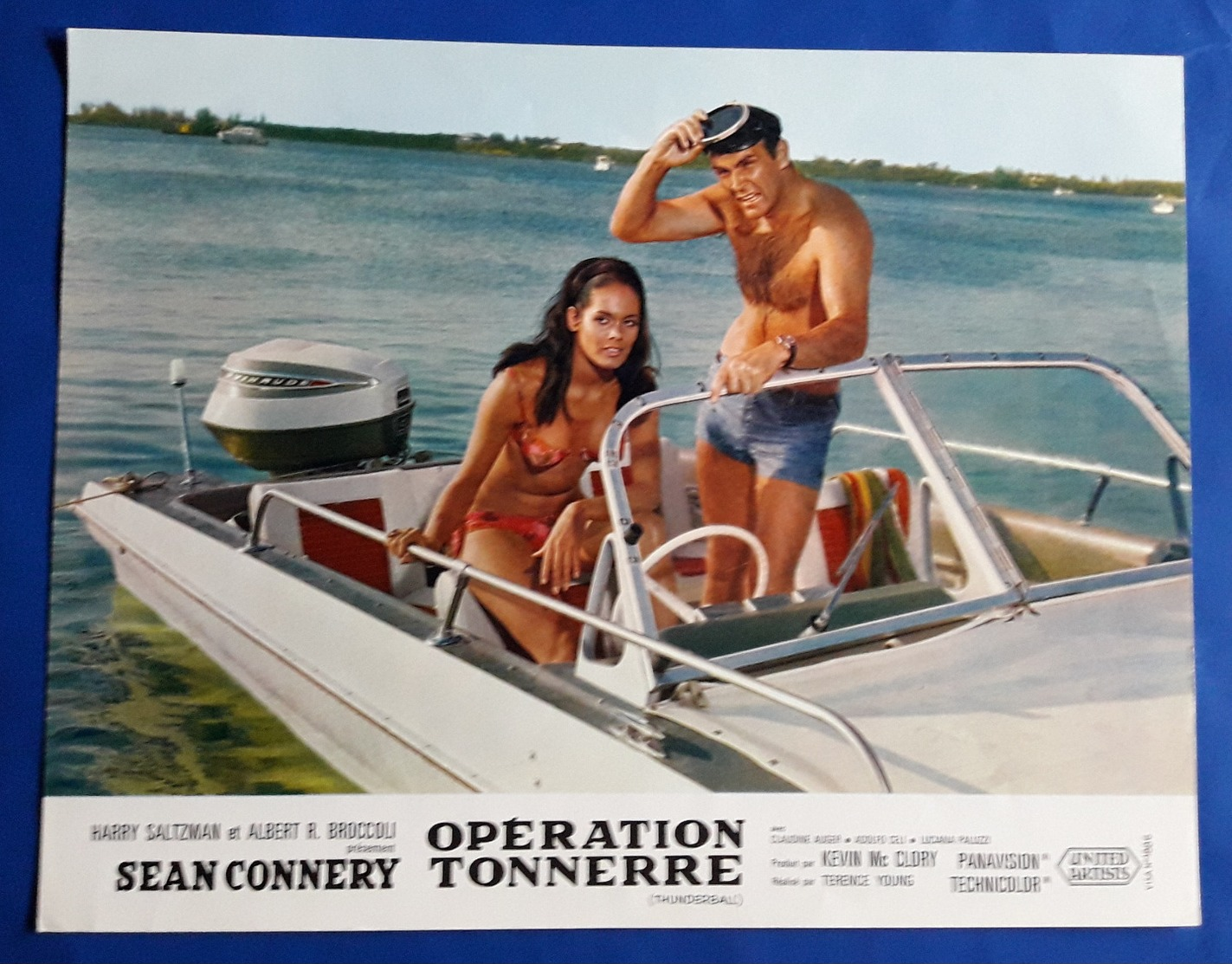 SEAN CONNERY Als JAMES BOND Im Kino-Film "THUNDERBALL" # Original Altes Kinoaushangfoto, Ca. 27 X 21 Cm # [19-427] - Fotos