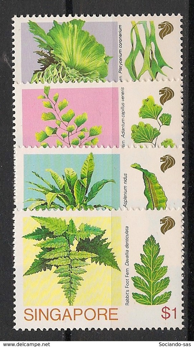 Singapore - 1990 - N°Yv. 594 à 597 - Fleurs / Flowers - Neuf Luxe ** / MNH / Postfrisch - Singapore (1959-...)