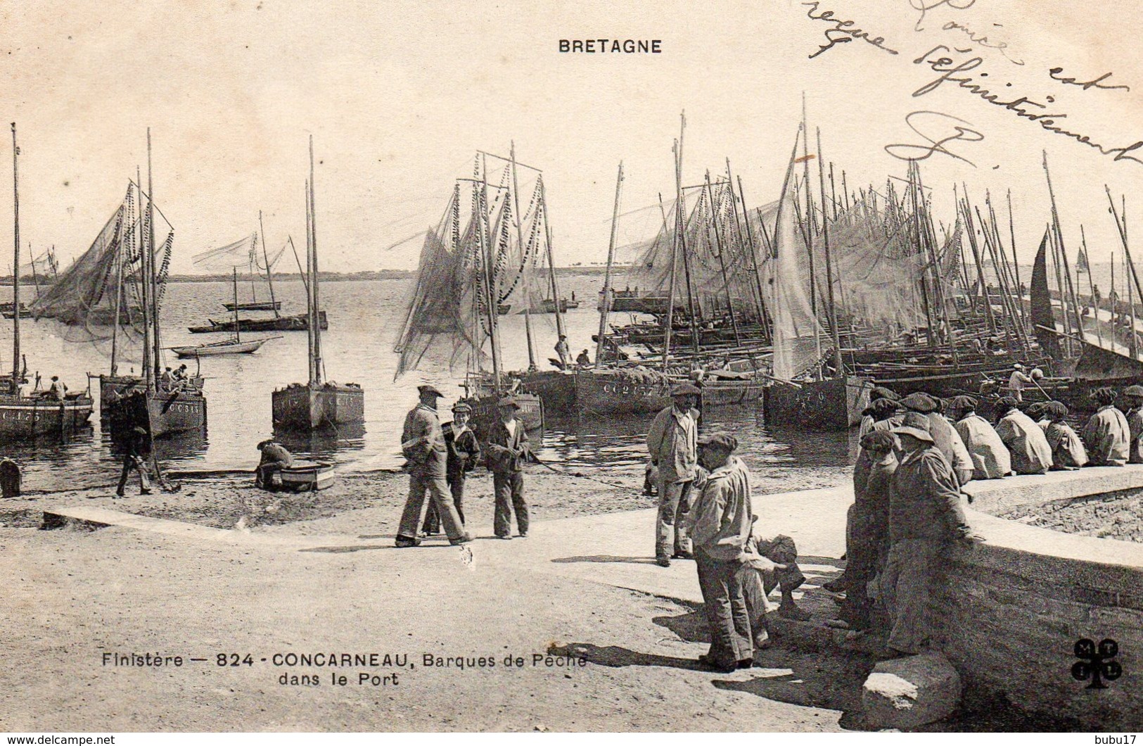 Concarneau-barques De Peche Dans Le Port-bon état - Concarneau