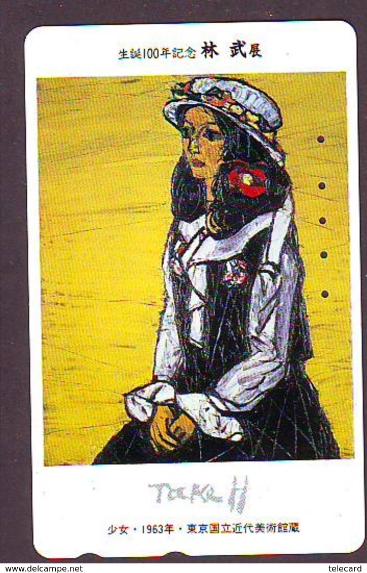 Télécarte Japon * TAKEH * PEINTURE FRANCE * ART (2438)  Japan * Phonecard * KUNST TK - Peinture