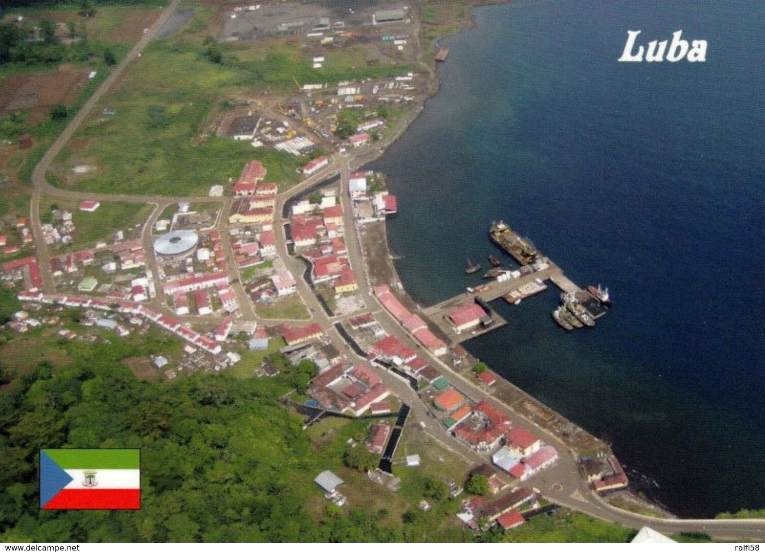 1 AK Äquatorialguinea * Blick Auf Die Stadt Luba Auf Der Insel Bioko - Luftbildaufnahme * - Äquatorial-Guinea