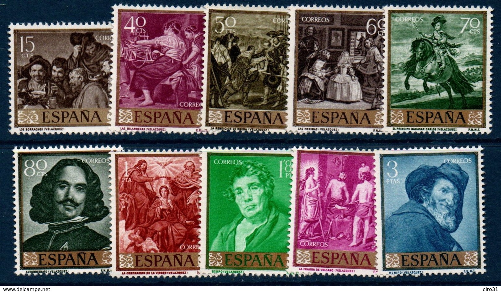 ESP 1959  Journée Du Timbre  N°YT 927-936 ** MNH - Neufs