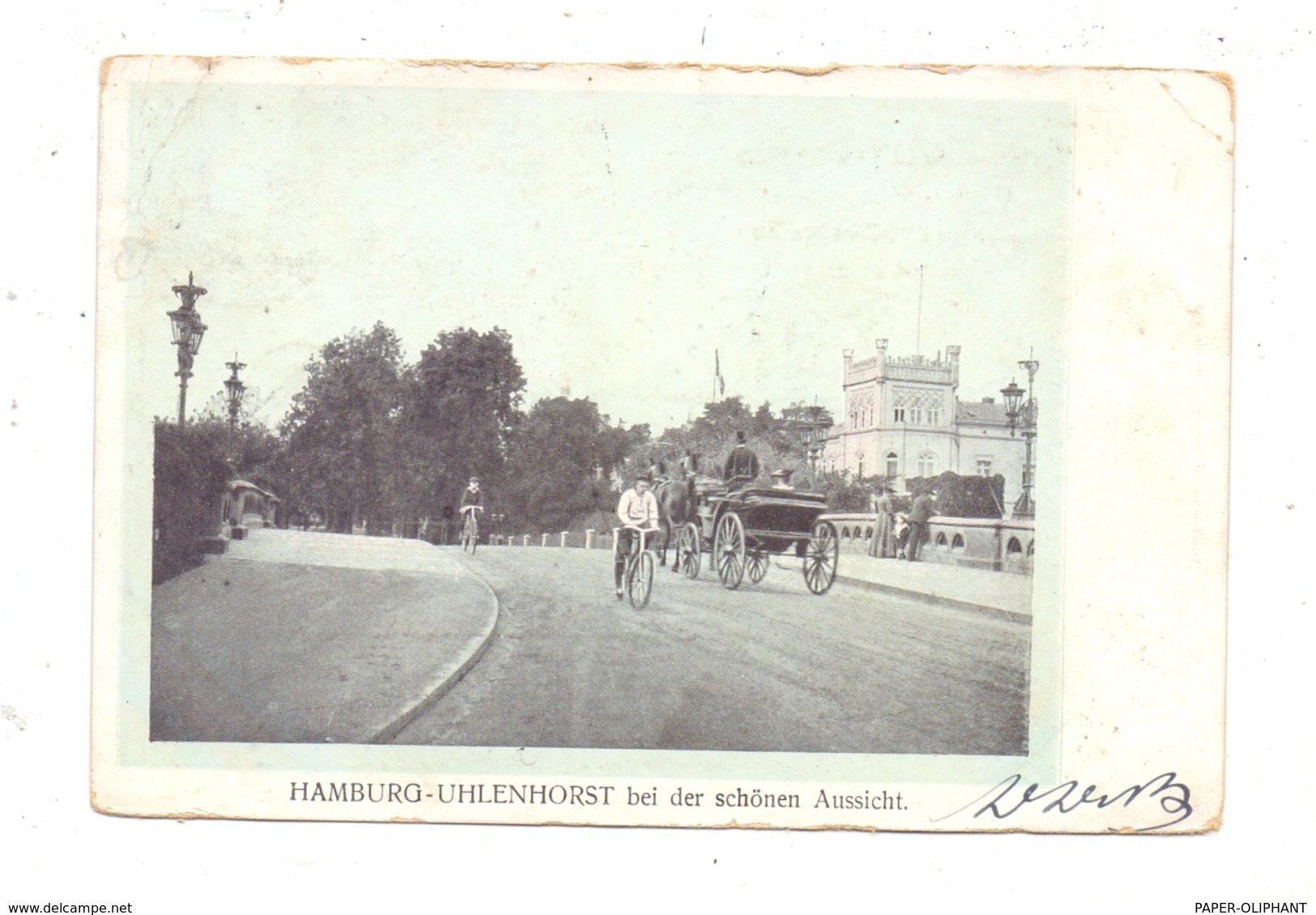 2000 HAMBURG - UHLENHORST, Bei Der Schönen Aussicht, 1905, Oberrand Leicht Berieben - Nord