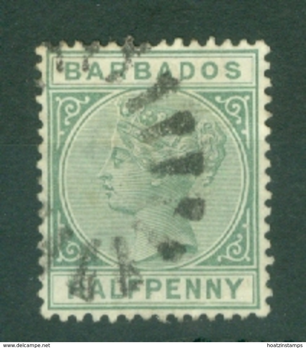 Barbados: 1882/86   QV    SG90    ½d   Green     Used - Barbados (...-1966)