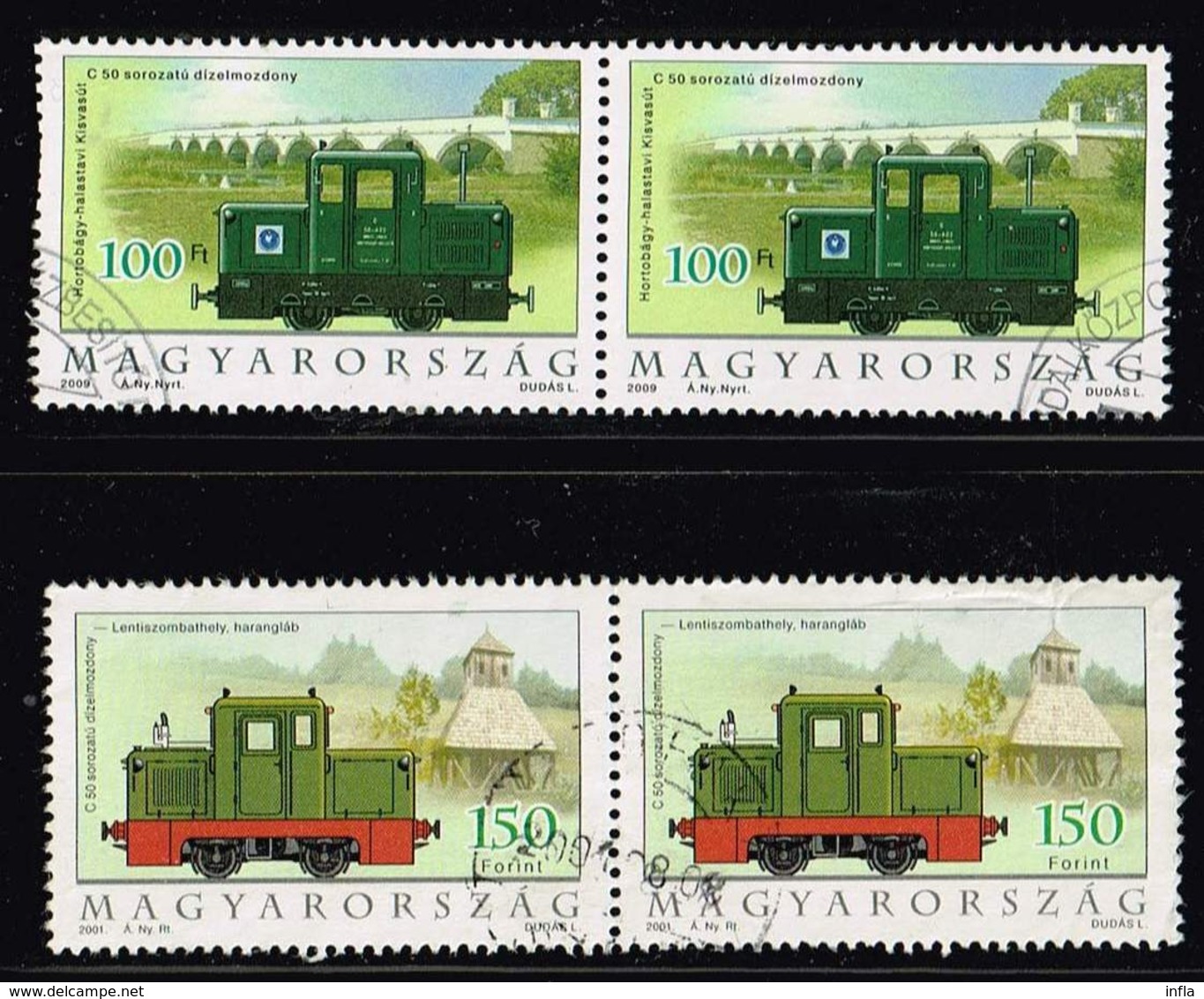 Ungarn 2001/09, Michel# 4665, 5341 O Eisenbahnen - Gebraucht