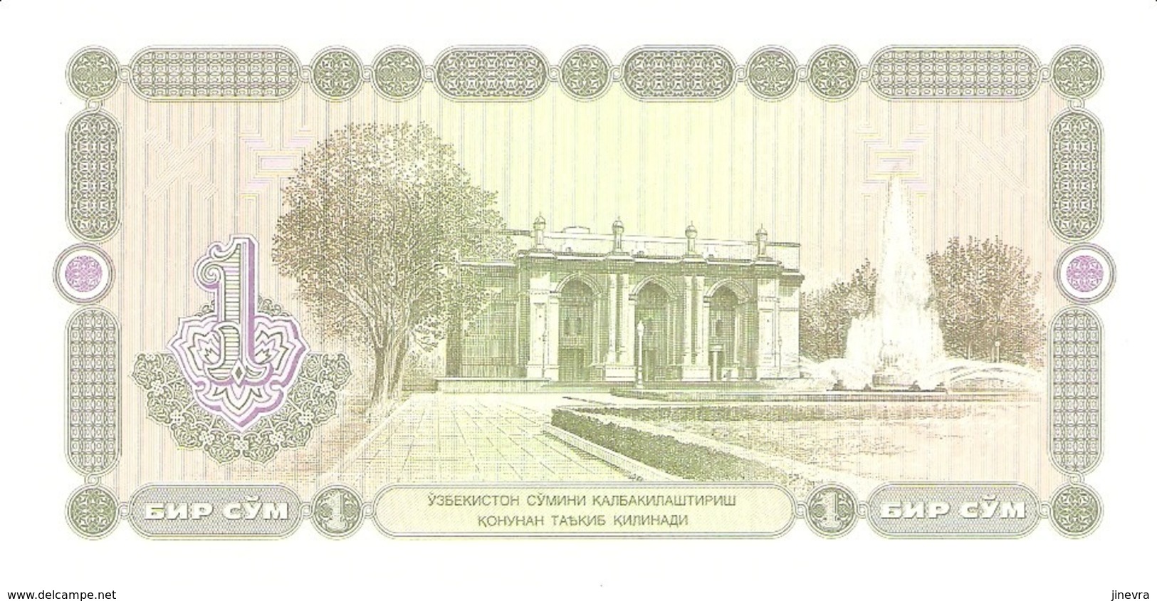 UZBEKISTAN 1 SUM 1994 PICK 73 UNC - Uzbekistan