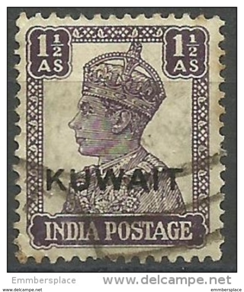 Kuwait - 1945 King George VI 1.5a Used  Sc 63 - Kuwait