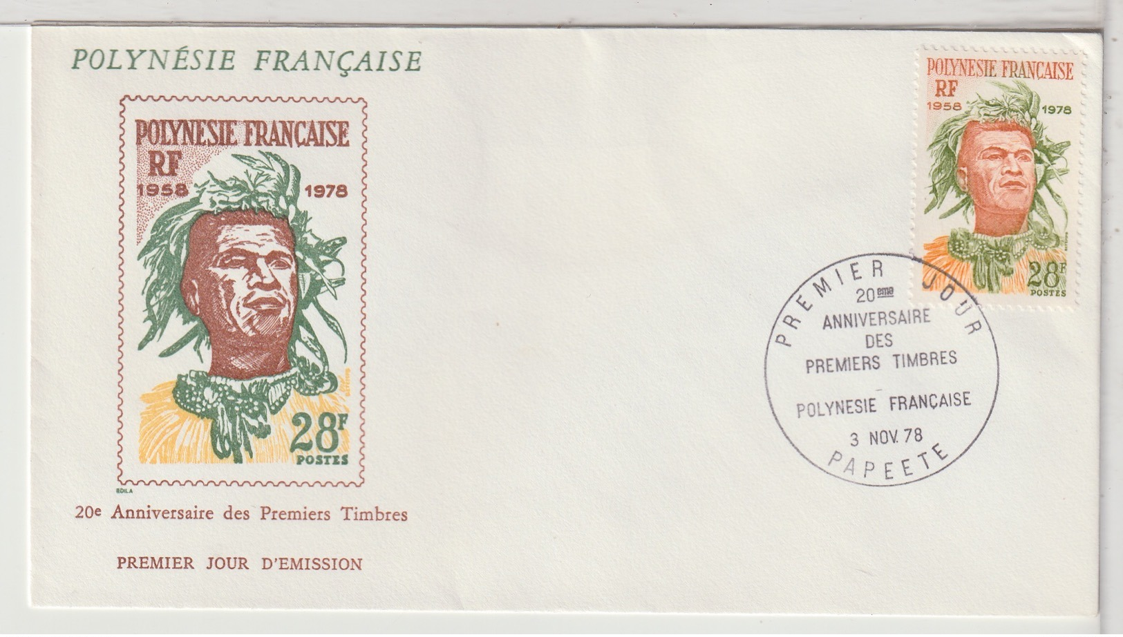 POLYNESIE - FDC  - 03 Novembre 1978 - FDC