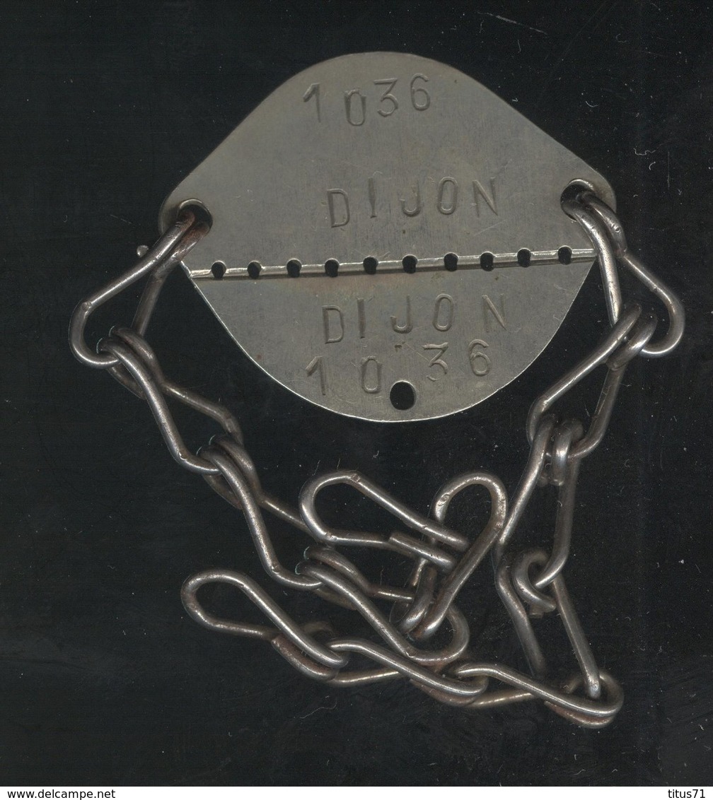 Plaque D'identification De Soldat - Centre Mobilisateur De Dijon - Classe 1924 - Equipaggiamento