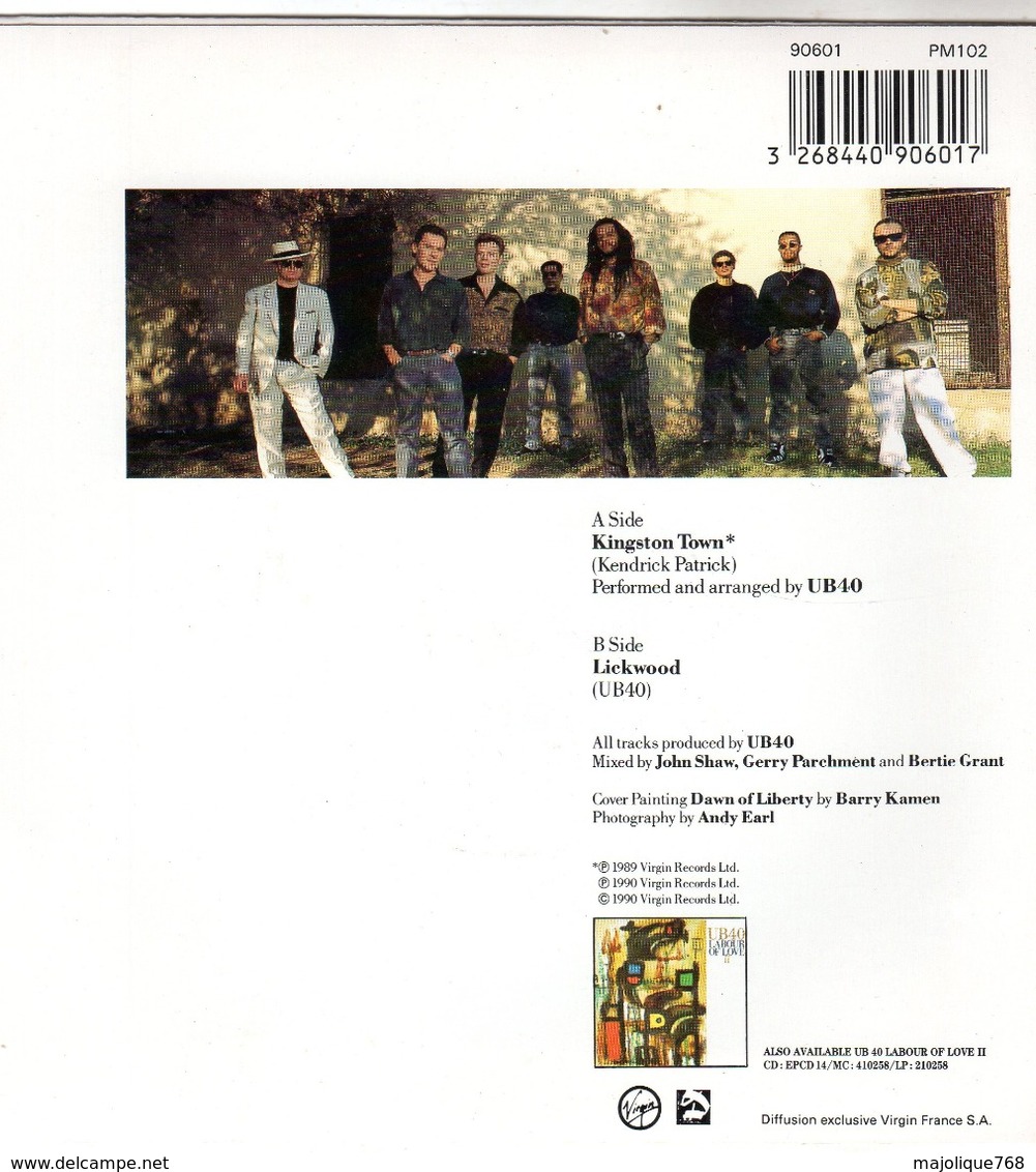 UB40 - Kingston Town - Lickwood - Virgin 90601 - 1990 - - Reggae