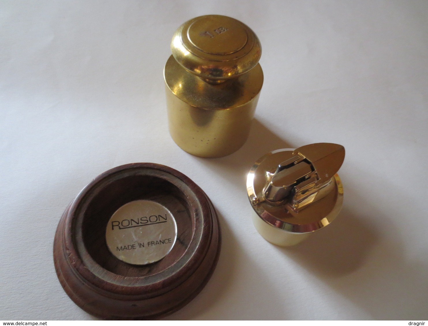 Briquet De Table Ronson - Forme De Poids - 1 LB -  Made In France - B.E - - Other & Unclassified