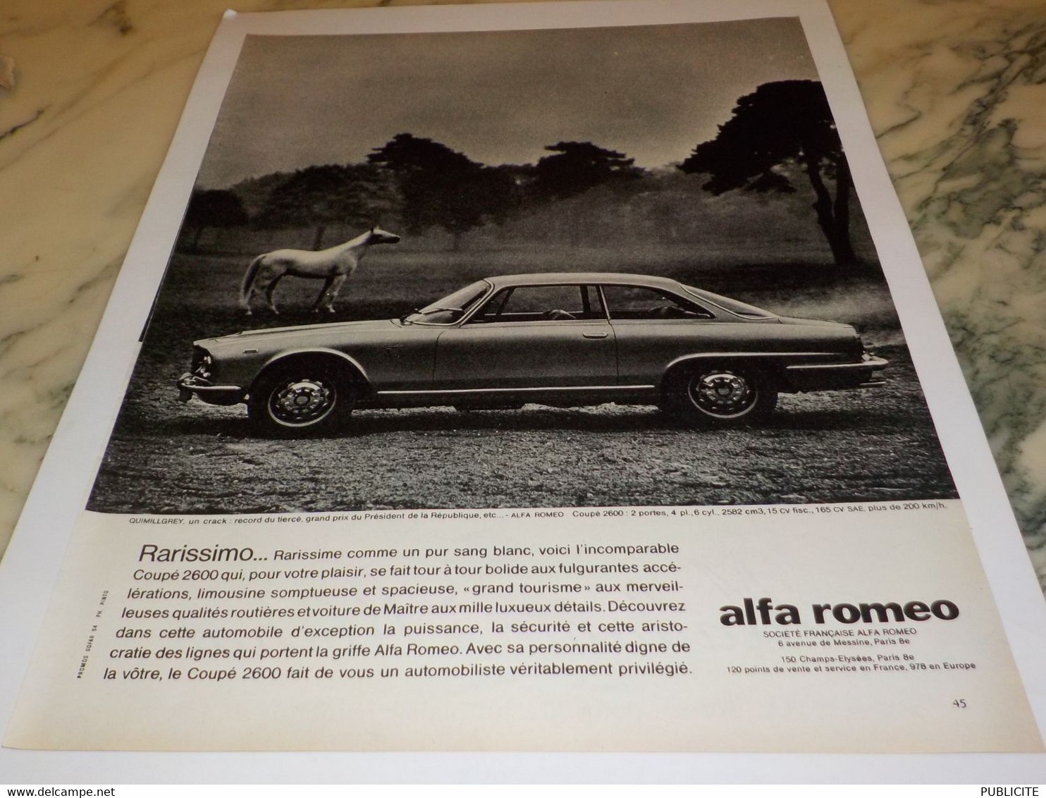 ANCIENNE PUBLICITE NOUVEAU SUCCES ALFA ROMEO  1963 - Voitures