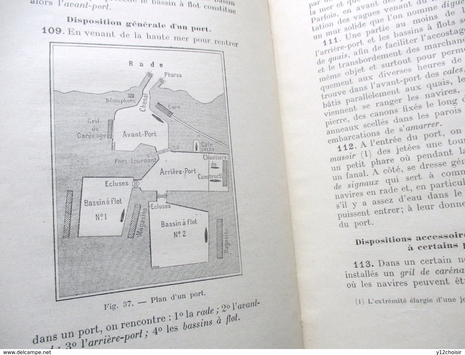 LIVRE 1921 NOTIONS ELEMENTAIRES SUR LA MER LA NAVIGATION ET LA PECHE ECOLES PRIMAIRES DU LITTORAL