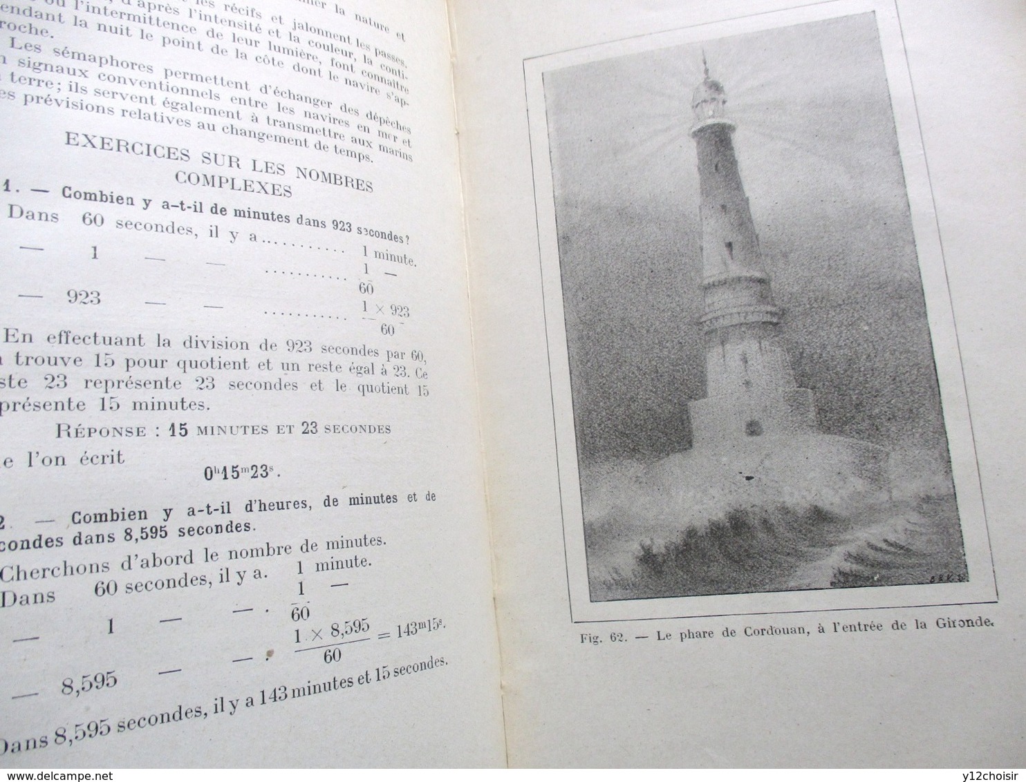 LIVRE 1921 NOTIONS ELEMENTAIRES SUR LA MER LA NAVIGATION ET LA PECHE ECOLES PRIMAIRES DU LITTORAL