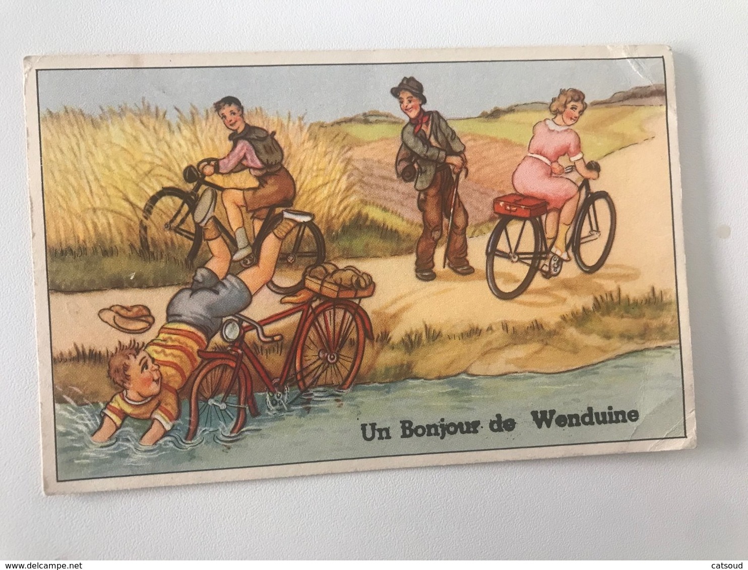 Carte Postale Ancienne  Un Bonjour De Wenduine - Wenduine