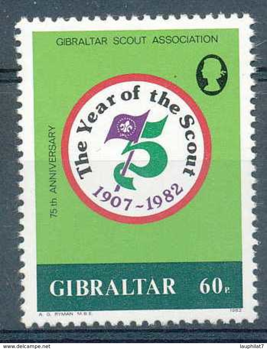 [72168]TB//**/Mnh-Gibraltar 1982 - 75ème Anniversaire Du Scoutisme - Autres & Non Classés
