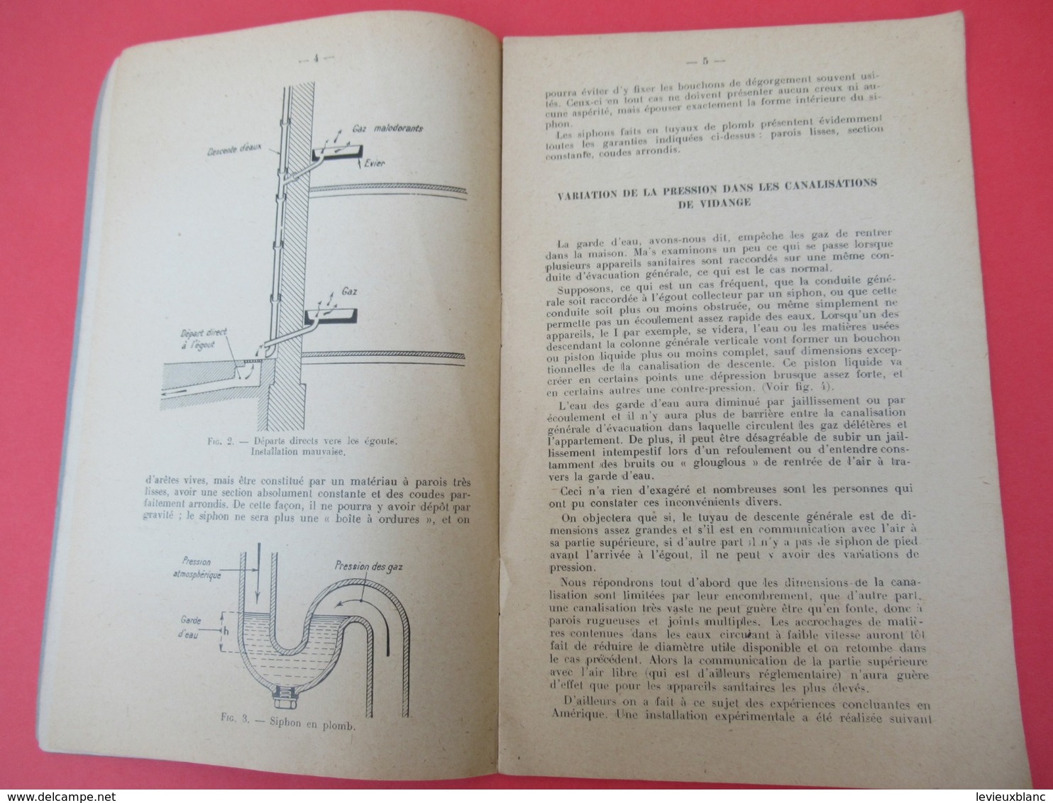 Livret/ Technique Sanitaire/ Ventilation Secondaire/Extrait De La Construction Moderne/MAHUL/ Vers 1930-1950  LIV172 - Bricolage / Technique