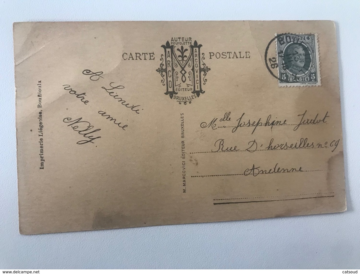Carte Postale Ancienne (1926) Bouffioulx-Villette - Châtelet