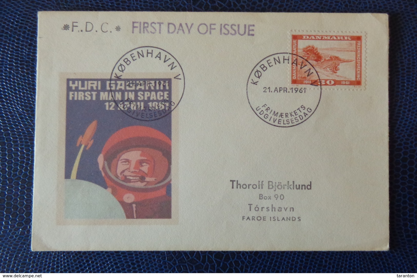 1961 - FDC - KOPHENAGEN, DANMARK - YURI GAGARIN - Collezioni