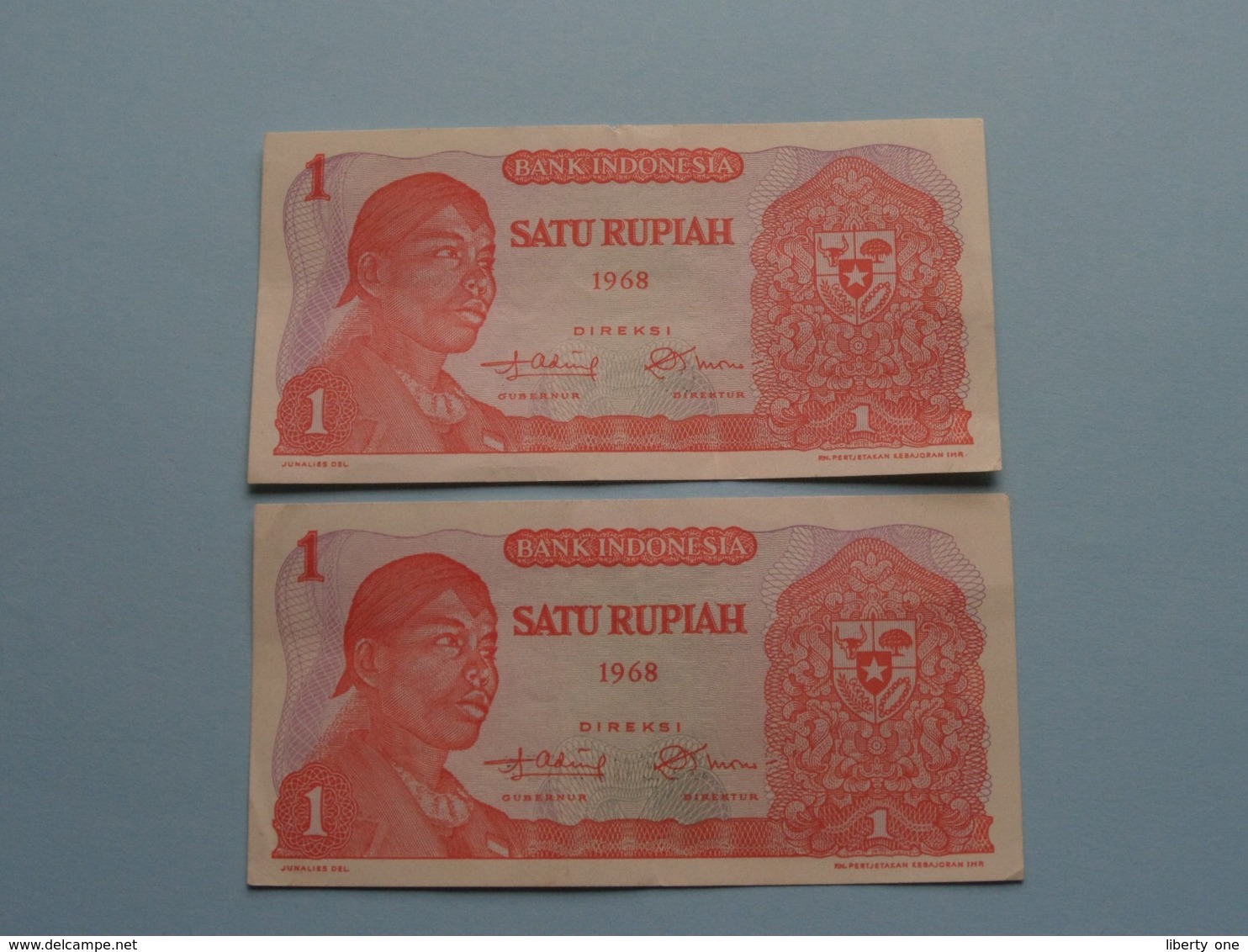 4 X 1 Satu Rupiah > Bank Indonesia ( For Grade, Please See Photo ) 4 Pcs.! - Indonésie