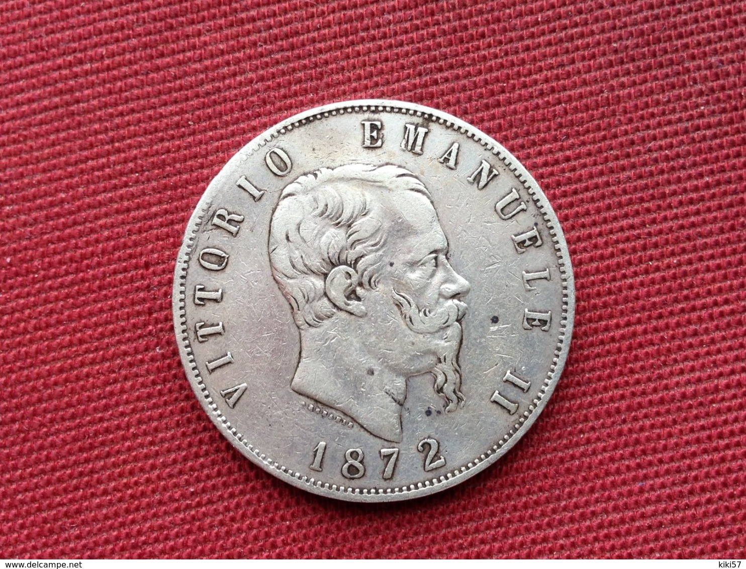 ITALIE Monnaie De 5 Lire 1872 Argent - 1861-1878 : Victor Emmanuel II