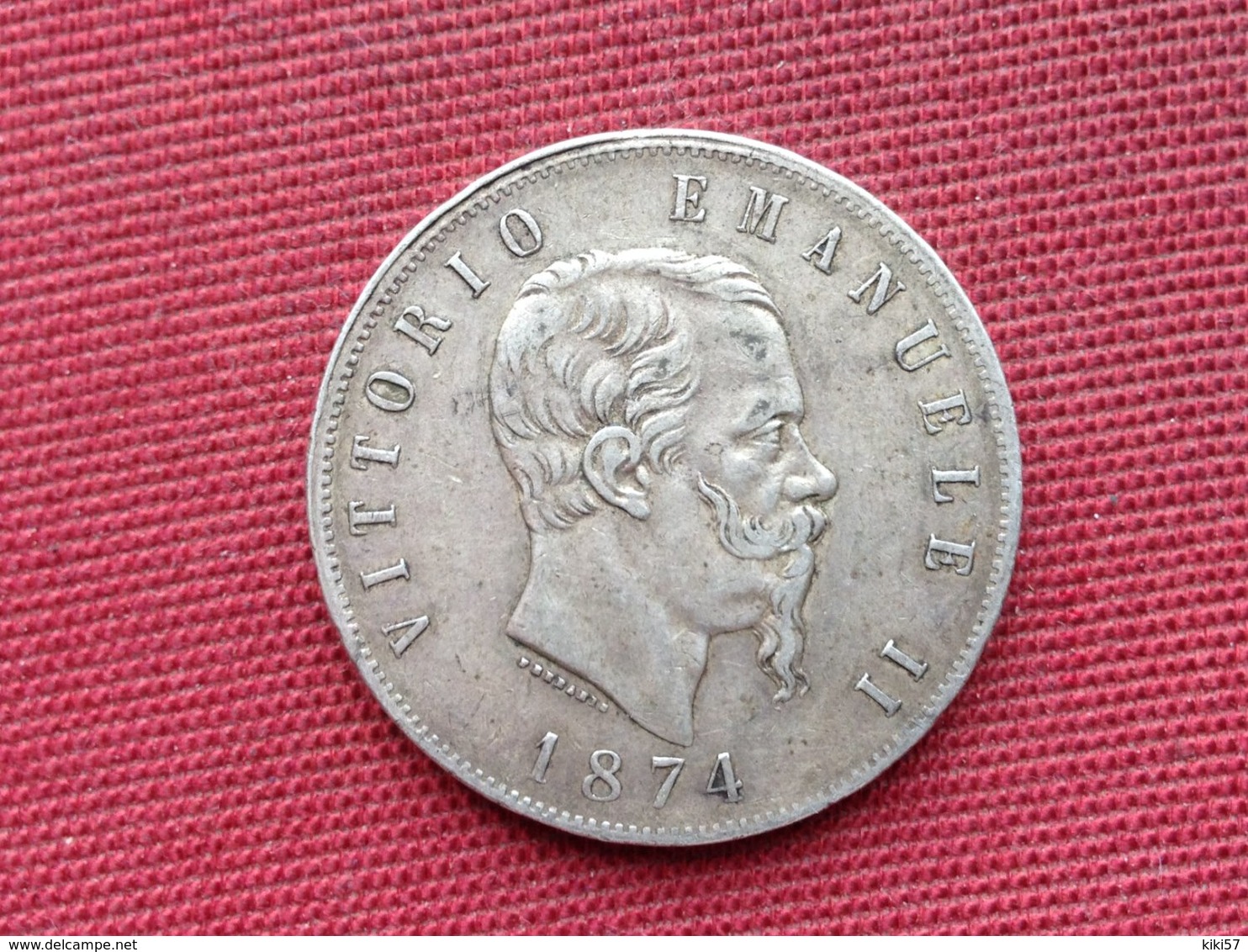 ITALIE Monnaie De 5 Lire 1874 Argent - 1861-1878 : Victor Emmanuel II