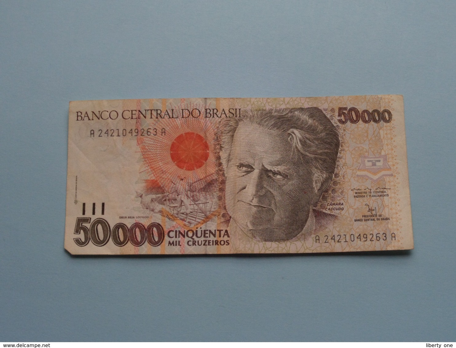 CINQUENTA MIL 50000 CRUZEIROS > BRASIL ( For Grade, Please See Photo ) ! - Brésil