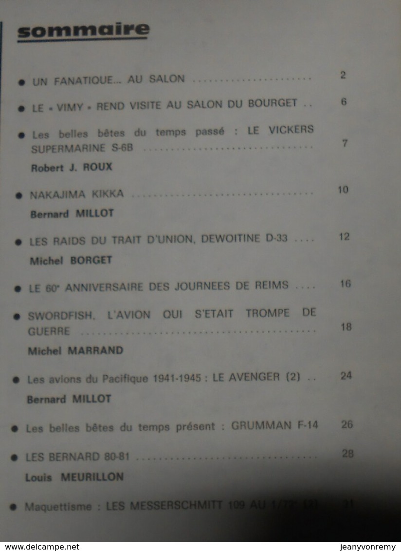 L'album Du Fanatique De L'aviation. N°2. Juin 1969. - Aviación