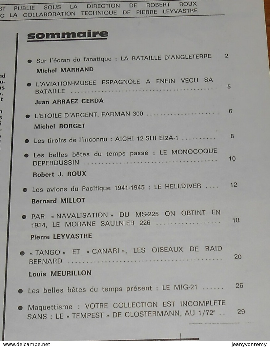 L'album Du Fanatique De L'aviation. N°4. Octobre 1969. - Aviation